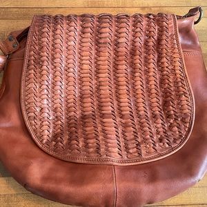 Beautiful Vilenca Holland cognac leather crossbody bag